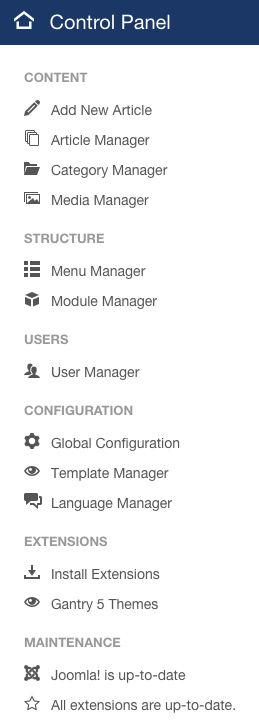 Control Panel Method
