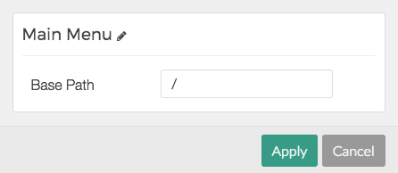 Menu Settings